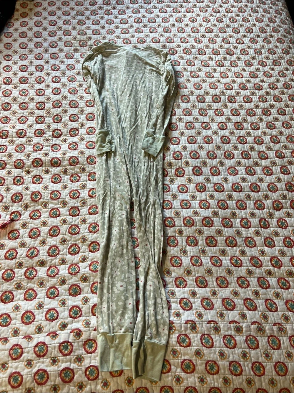 Modern Moments Viscose / Bamboo Floral Footless Zippie Pajama size 4T